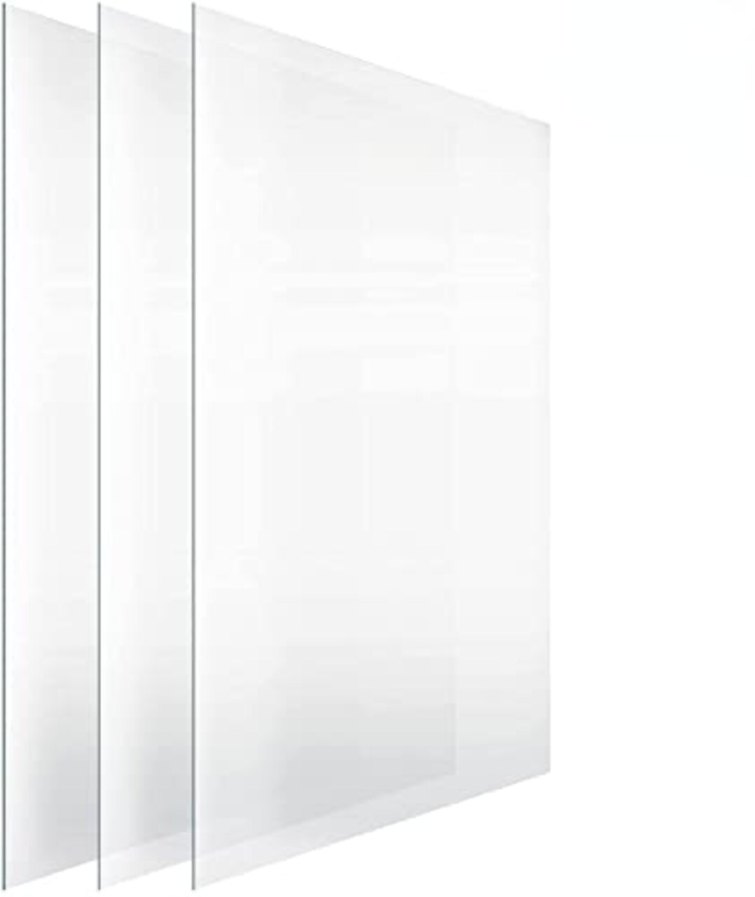 Langdon House Picture Frame Glass Replacements (Crystal Clear, 8x10, 3 Pack) High-Definition, Heat-Strengthened, Semi-Tempered Glass Cover Sheet